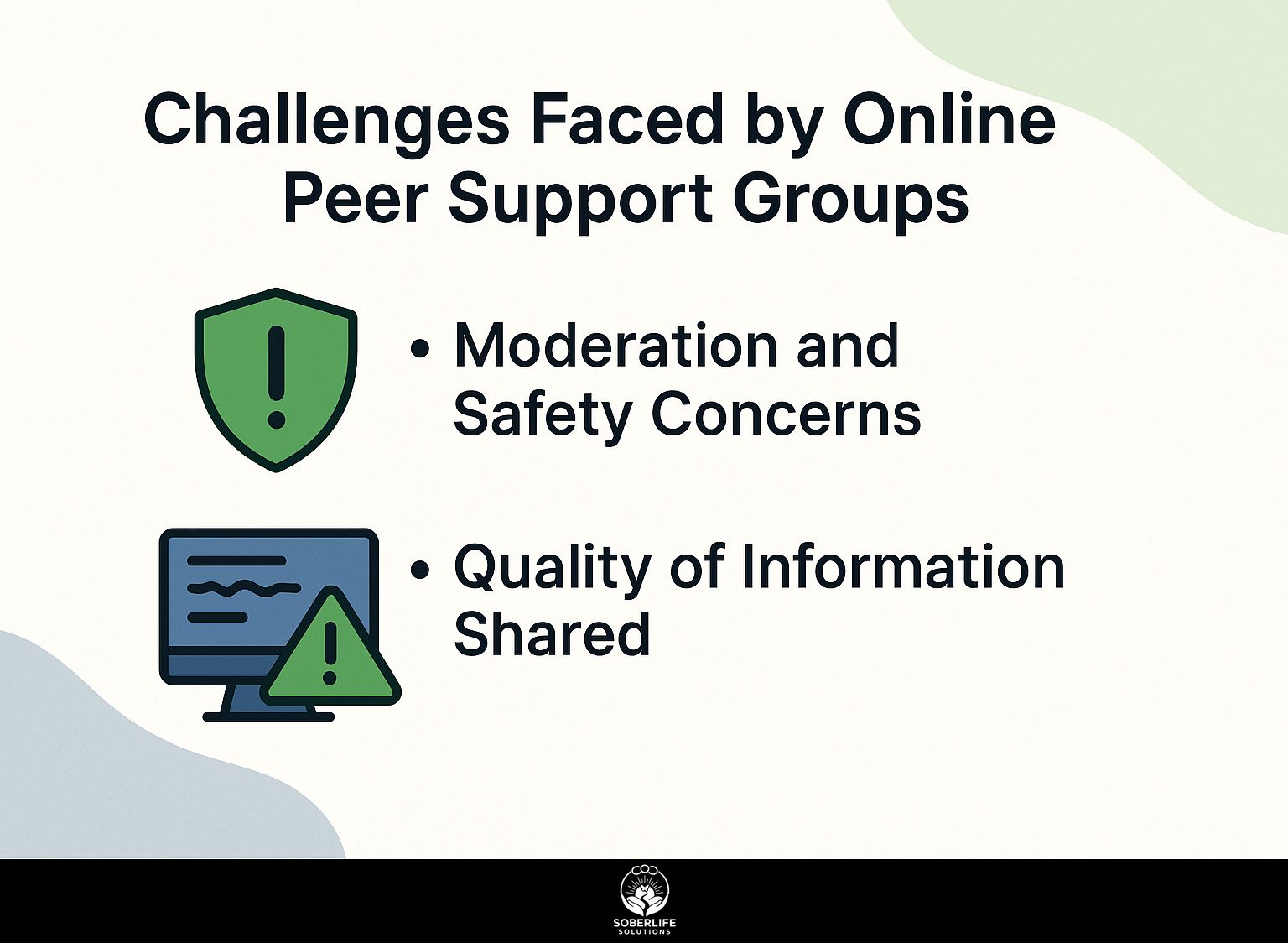 Challenges Faced by Online Peer Support Groups