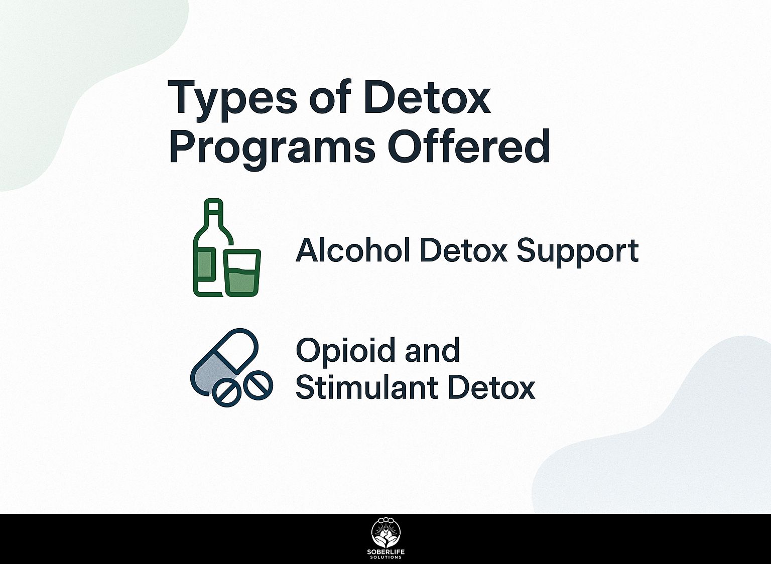 Types of Detox Programs Offered