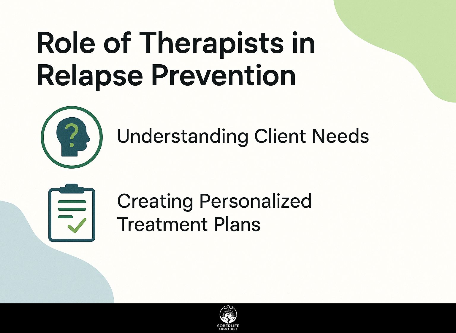 Role of Therapists in Relapse Prevention