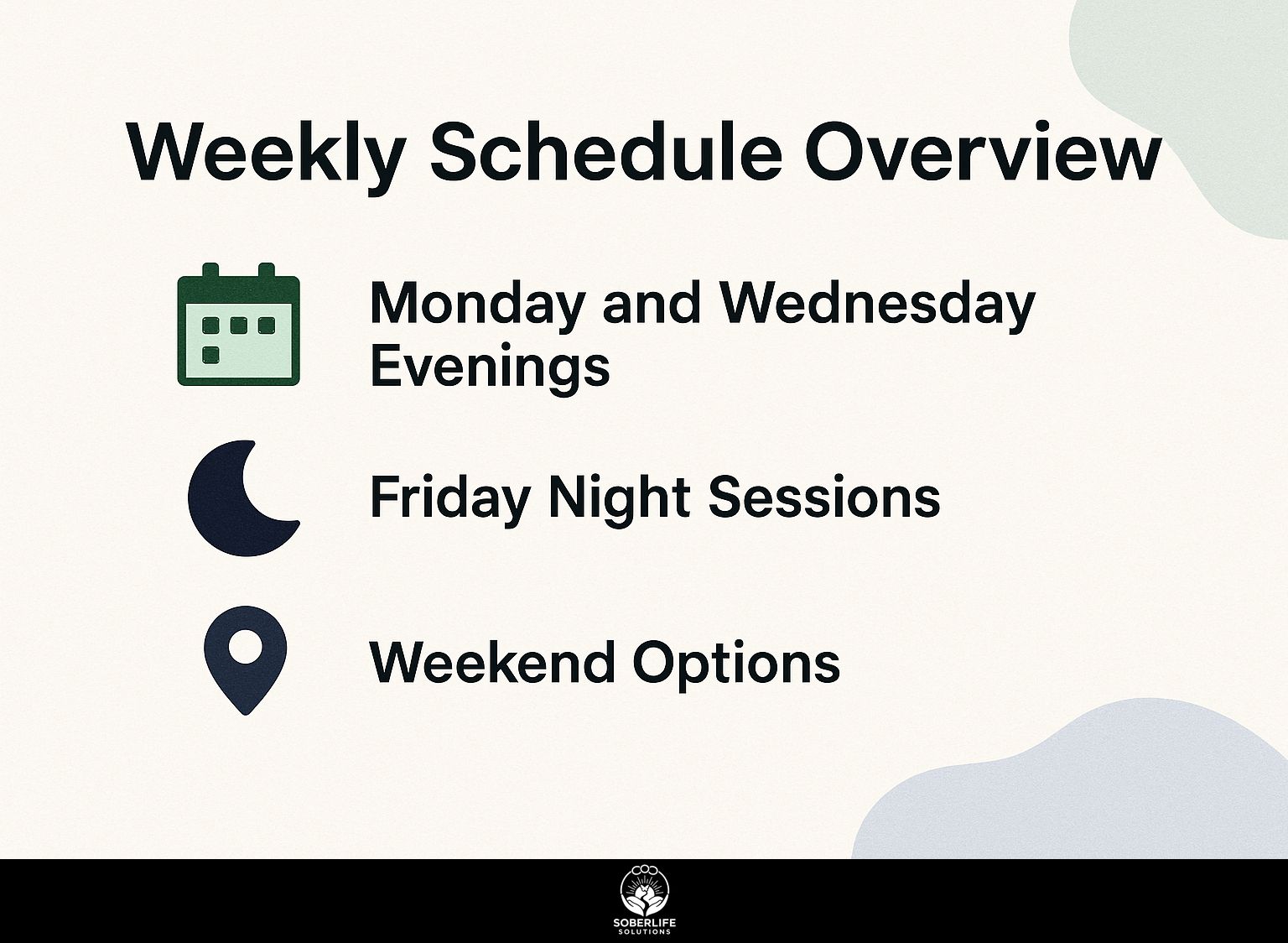 Weekly Schedule Overview