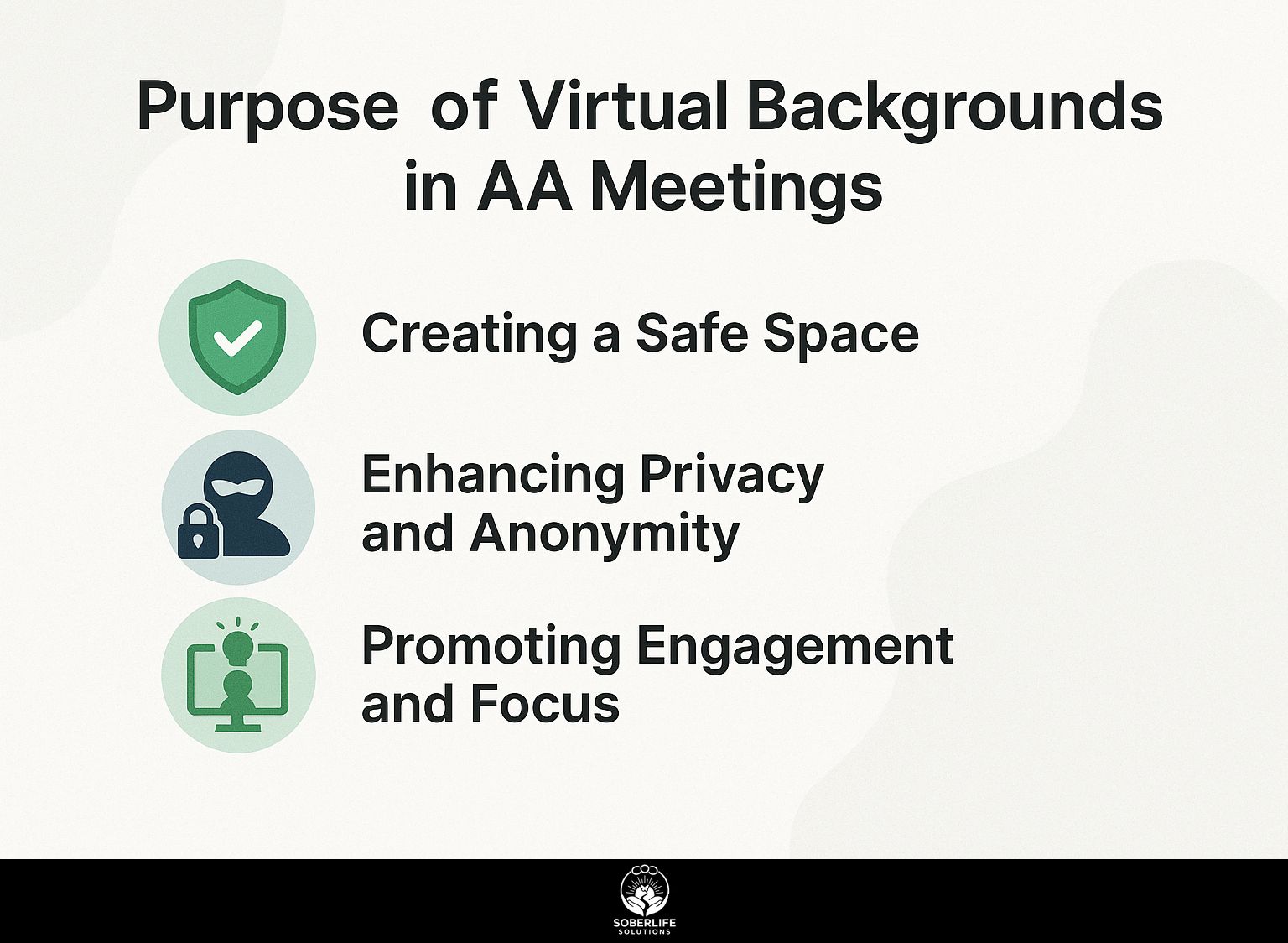Purpose of Virtual Backgrounds in AA Meetings