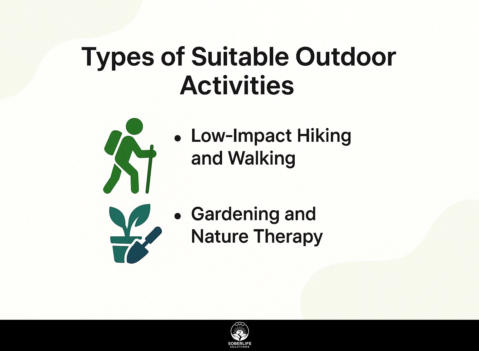 Types of Suitable Outdoor Activities