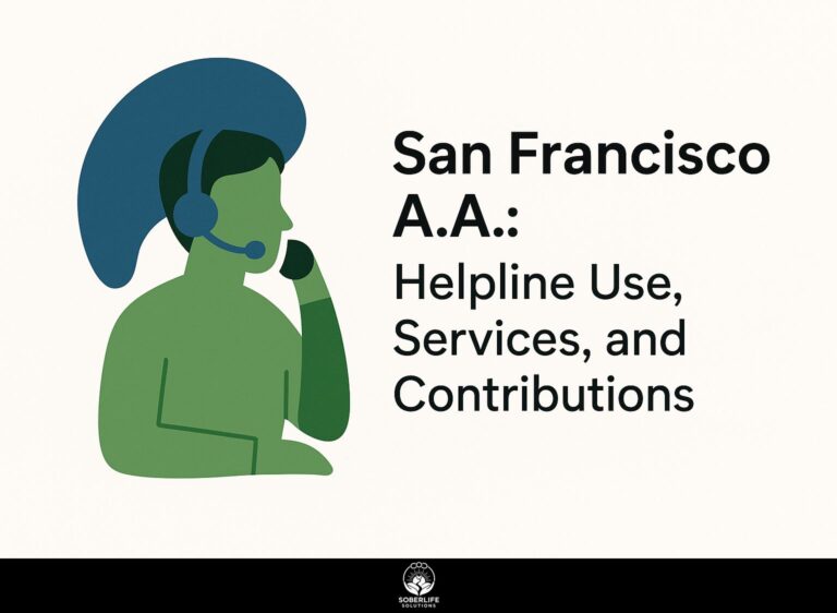 San Francisco A.A.: Helpline Use, Services, and Contributions